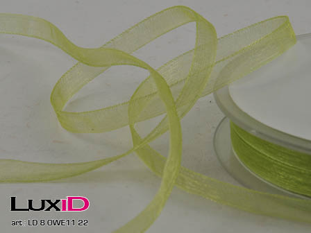 Organza woven edge 22 groen 7mm x 50m